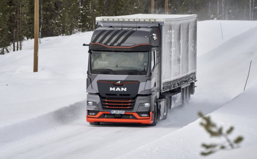 EISIGE TESTS: MAN ETRUCK MEISTERT POLAREN WINTER